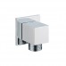 SUMERAIN Wall Supply Elbow For Handshower Universal Cube Shower Wall Outlet Brass Chrome - B01J3AIYTG